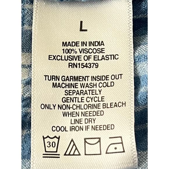 AEROPOSTALE SLEEVELESS SWEETHEART NECKLINE, WOMENS, L, BLUE & BLACK POLKA DOT - Picture 10 of 10